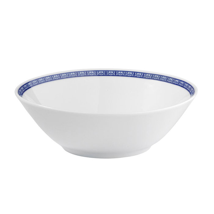 Hermia Vajilla de Porcelana de 24 Piezas en Azul Marino y Turquesa